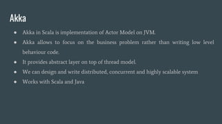 Actor Model Akka Framework | PPT
