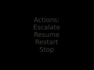 Actions:
Escalate
Resume
Restart
  Stop
 