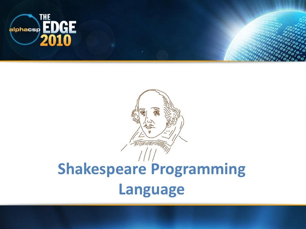 Shakespeare Programming Language