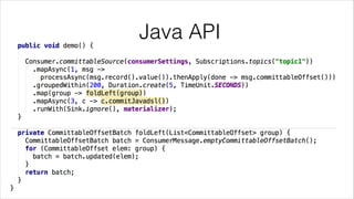 Java API
 