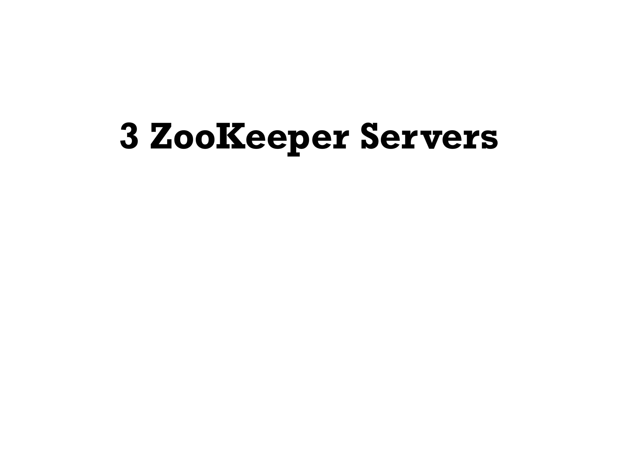 3 ZooKeeper Servers
 