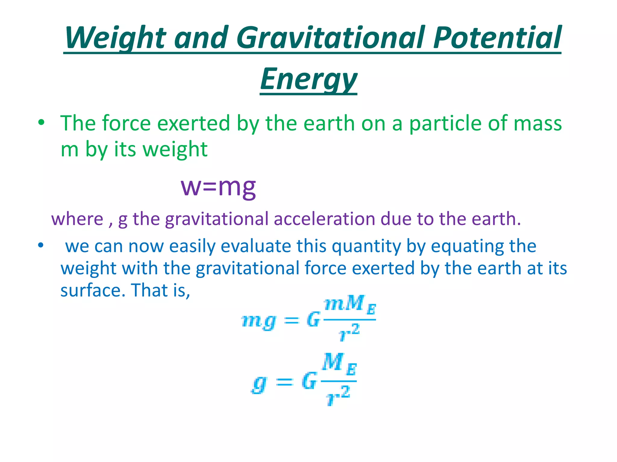 gravitation ppt srinivasa | PPTX | Physics | Science