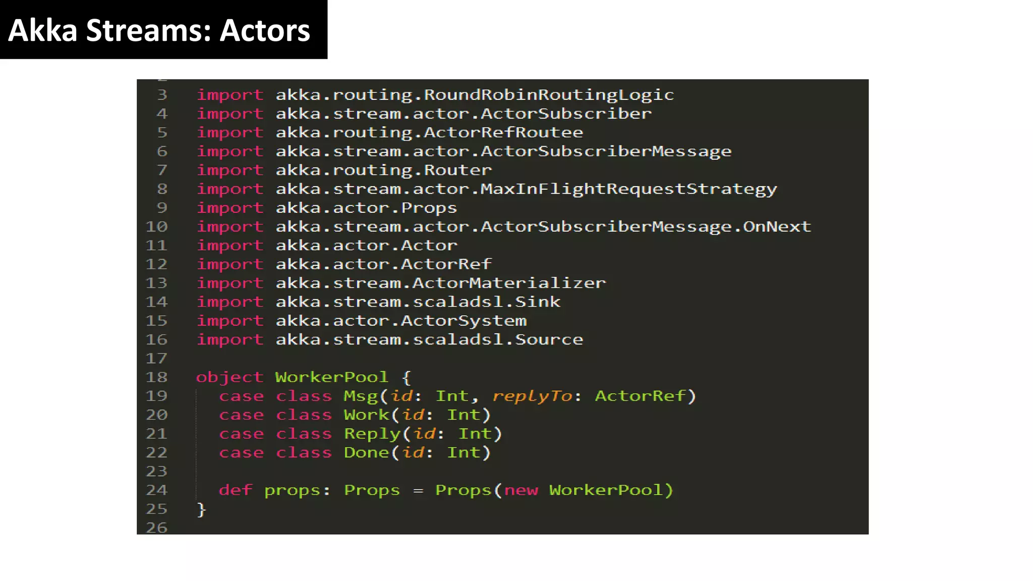 Akka Streams: Actors