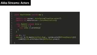Akka Streams: Actors
 