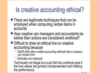 Creative Accounting | PPTX
