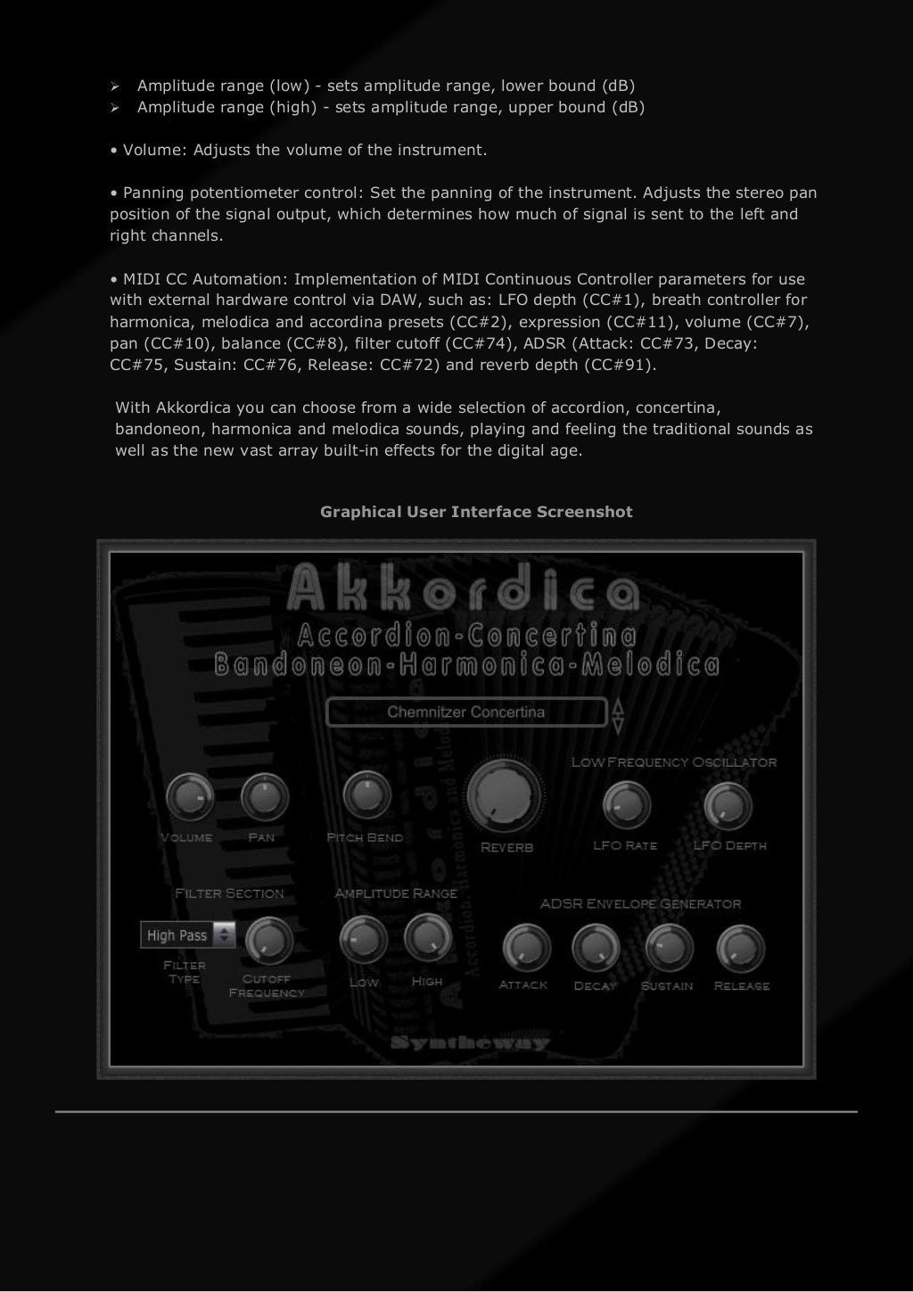 Akkordica Virtual Accordion, Concertina, Bandoneon, Harmonica and
