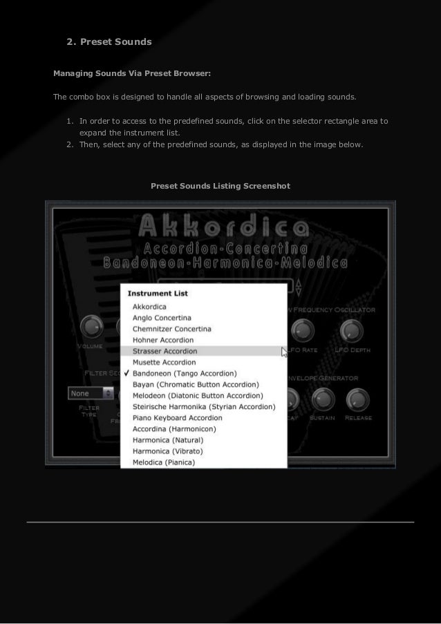 Akkordica Virtual Accordion, Concertina, Bandoneon, Harmonica and