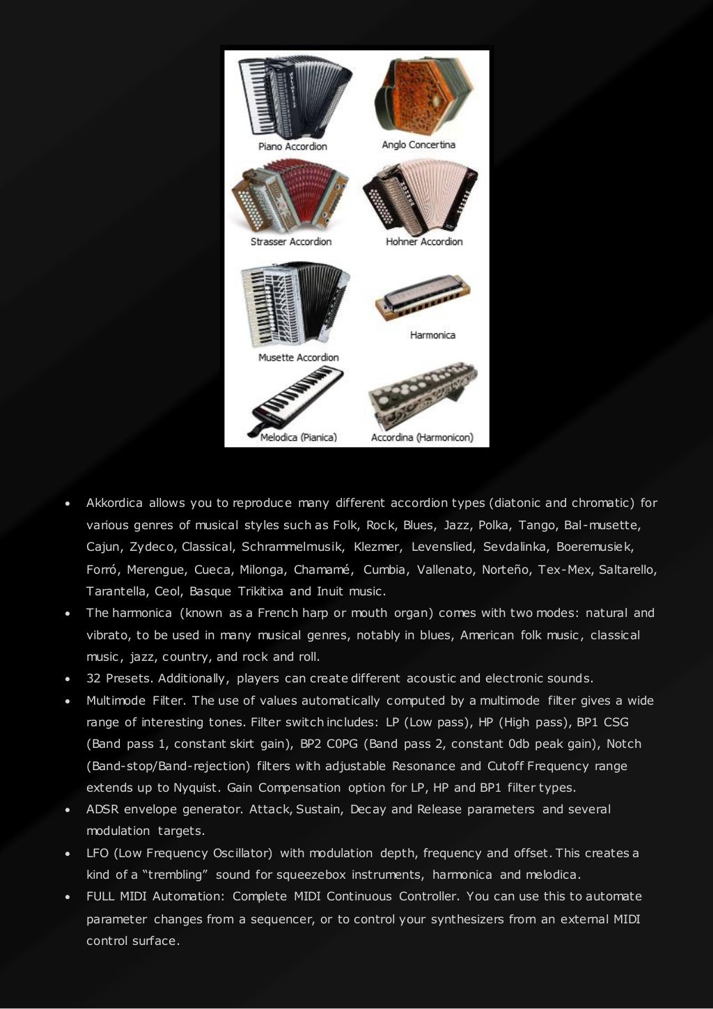 Akkordica Virtual Accordion, Harmonica and Melodica VST Plugin v1.0