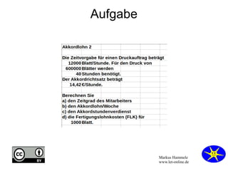 Markus Hammele 
www.let-online.de 
Aufgabe 
 