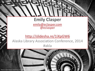 Library Staff Training Programs
Training and continuing
education opportunities often
offered to library staff:

•
•
•
•
•
•

Photo Credit: E. Clasper Suffolk Cooperative Library System

Workshops
Demos
Webinars
Task-specific training
Speakers
Development programs

 