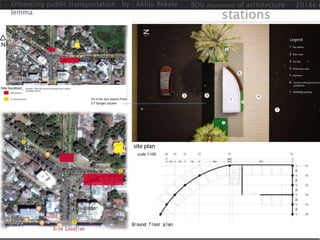 25 m far bus station from
S.T Gorges square
2 Location of bus
stations
Enhancing public transportation by : Aklilu Bekele
lemma
BDU department of architecture 2018e.c
 