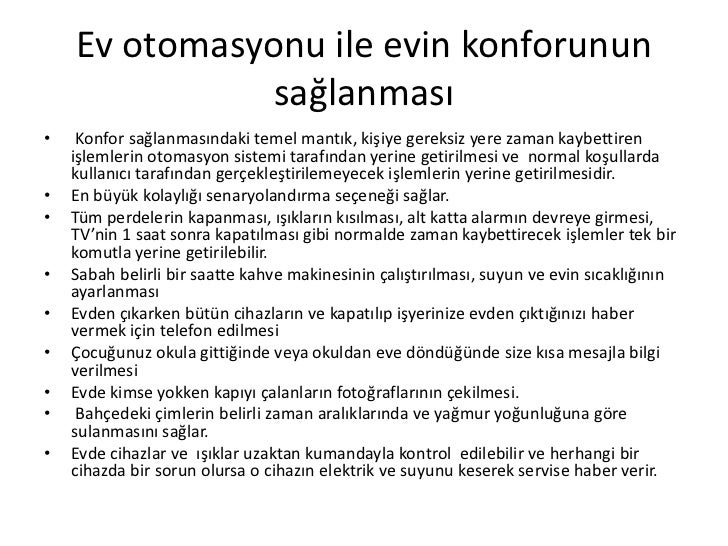 Akıllı ev otomasyonu