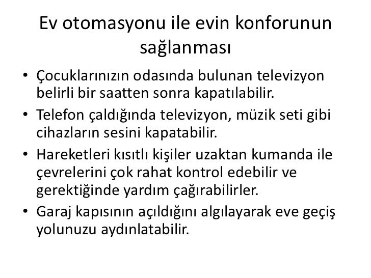 Akıllı ev otomasyonu