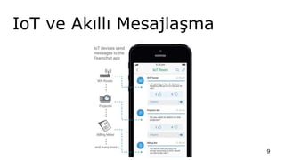 IoT ve Akıllı Mesajlaşma
9
 