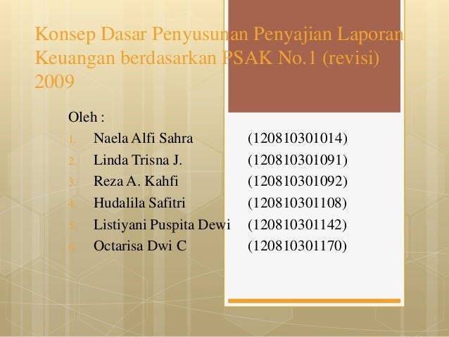 Kdpplk Berdasar Psak No 1 2009 Revisi Kdpplk Berdasar Psak No 1 2009 Revisi