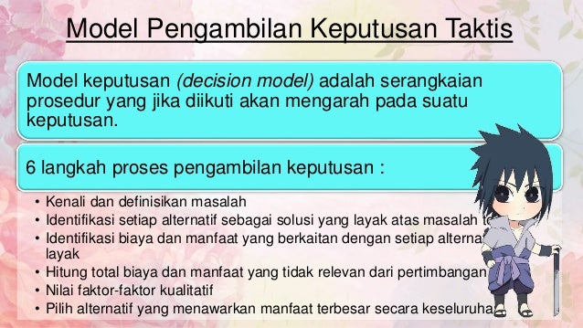 Bab 12 Pengambilan Keputusan Taktis