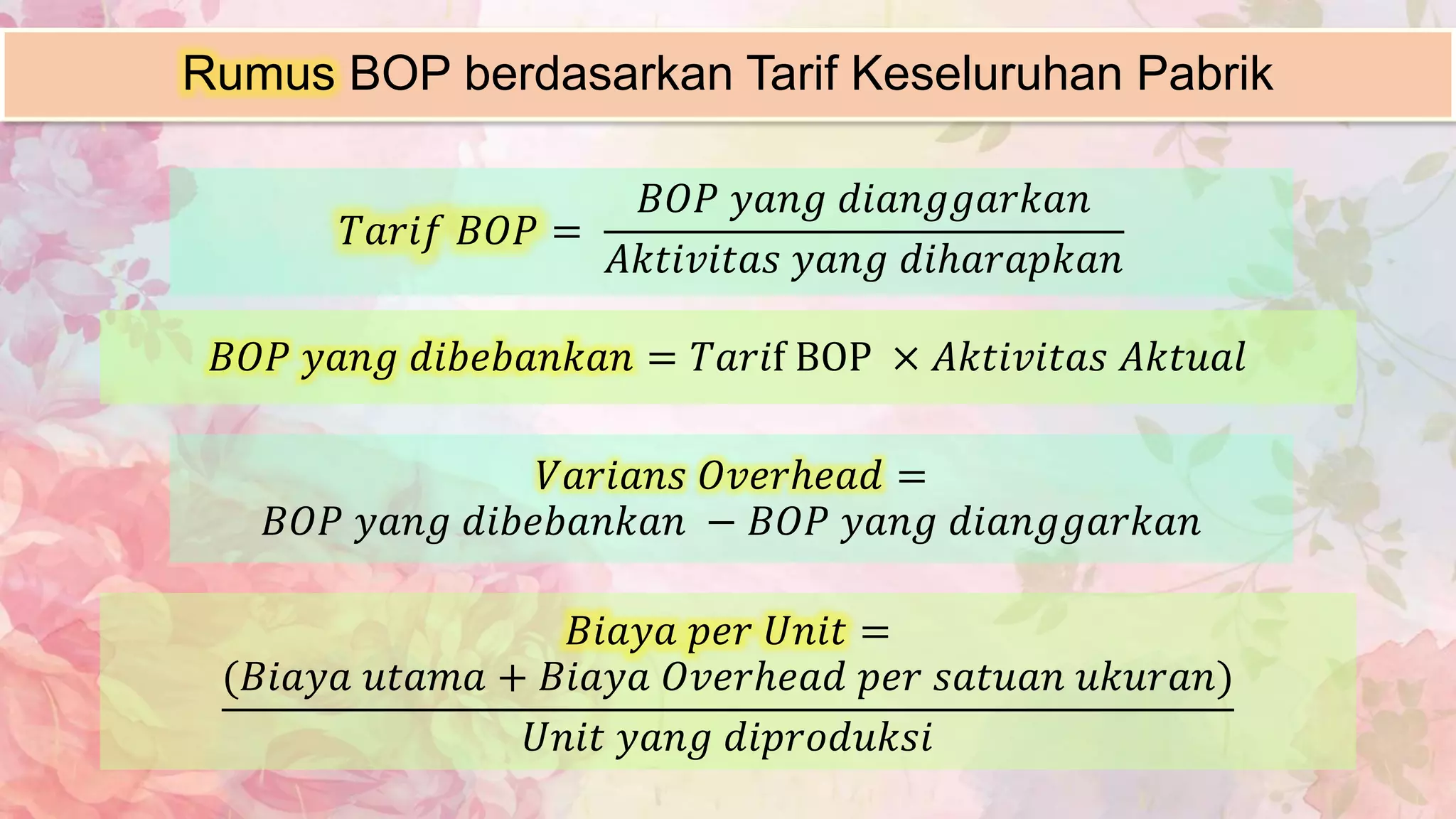 Bab. 4 Perhitungan Biaya Berdasarkan Aktivitas | PPTX
