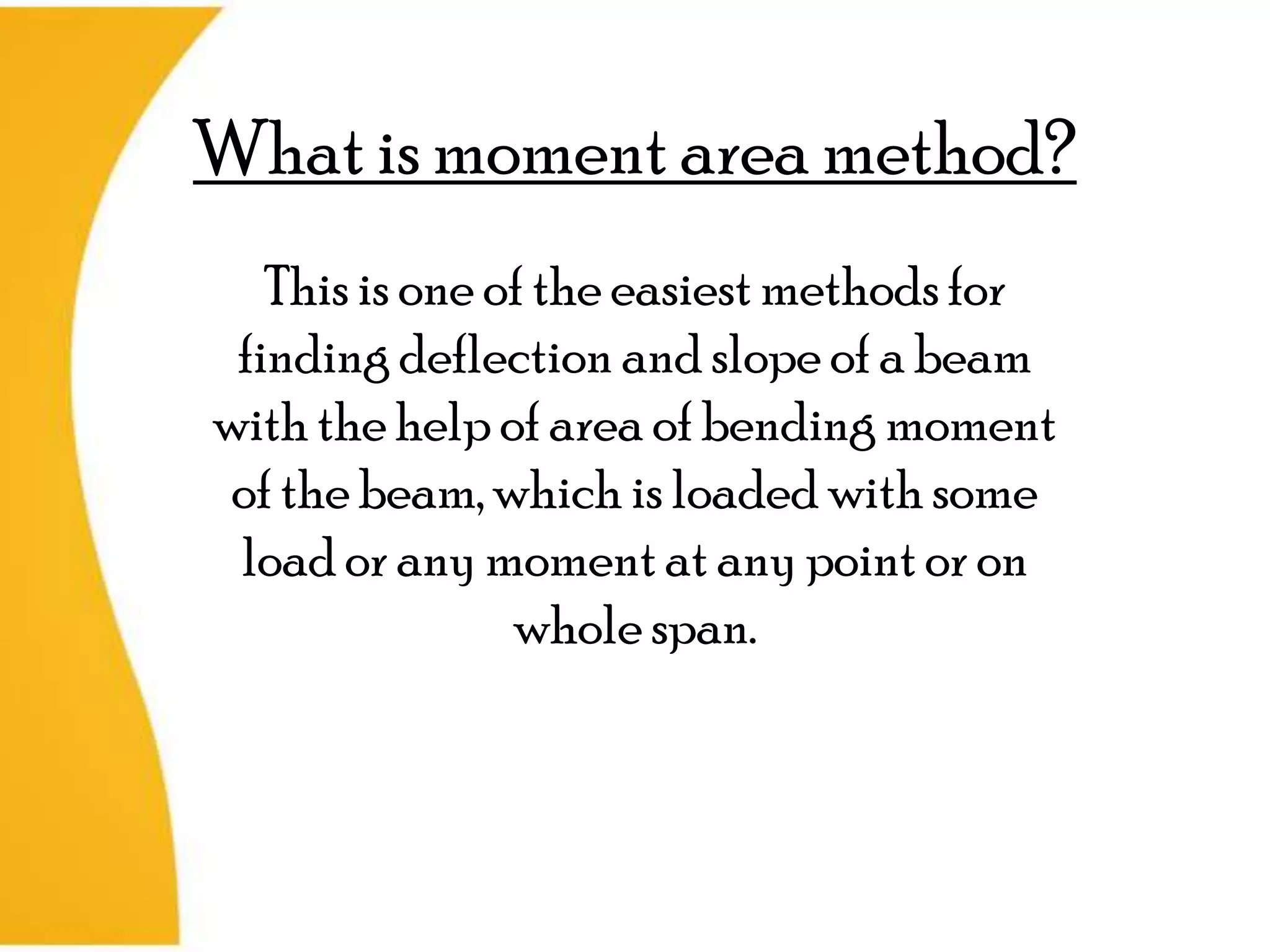 Ak moment area method | PPTX