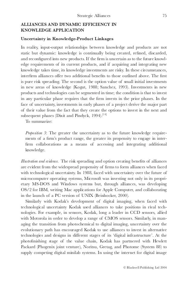 types of strategic alliance pdf