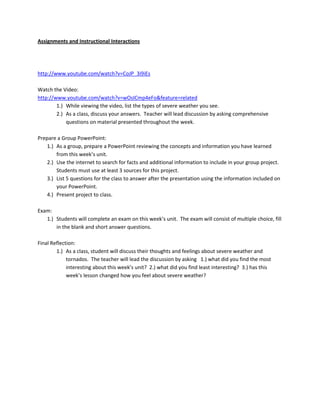 Lesson Plan and TIP Model Integration