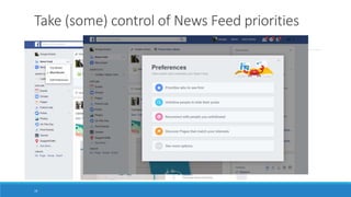 Take (some) control of News Feed priorities
18
 