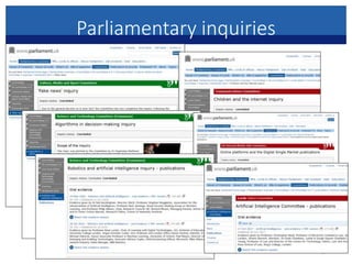 Parliamentary inquiries
9
 
