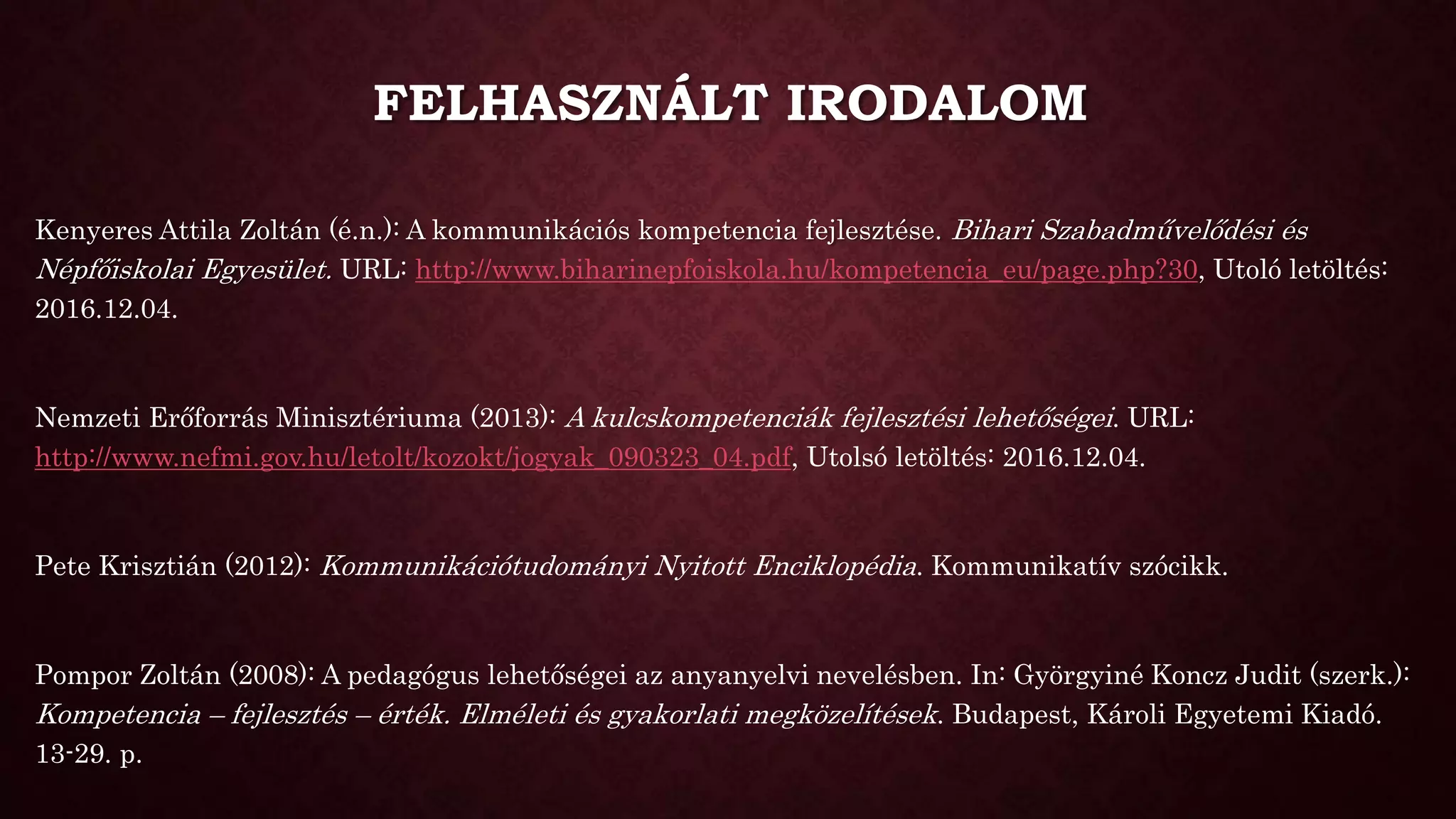 A kommunikációs kompetencia elemei | PPTX