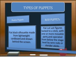 TYPES OF PUPPETS
 