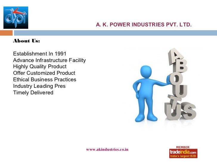 A.K. POWER INDUSTRIES PVT. LTD. Howrah, West Bengal, India