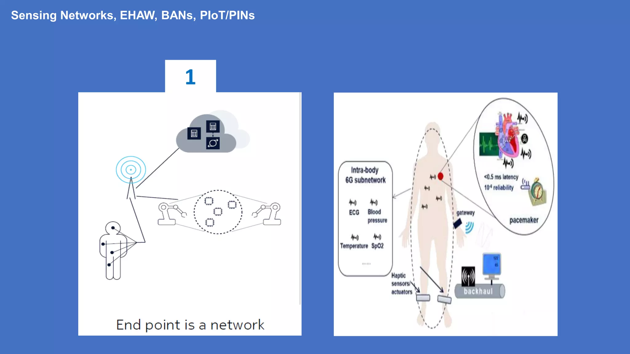 Sensing Networks, EHAW, BANs, PIoT/PINs
 