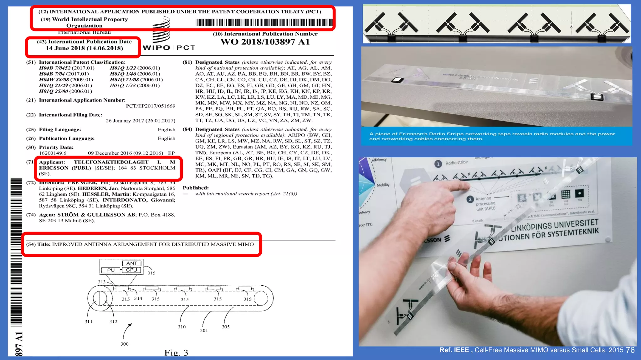 76
Ref. IEEE , Cell-Free Massive MIMO versus Small Cells, 2015
 