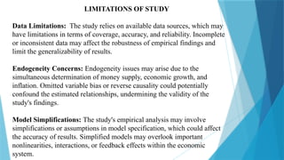 Incomplete Money THE IMPACT OF MONEY SUPPLY ON ECONOMIC GROWTH AND INFLATION IN INDIA | PPTX