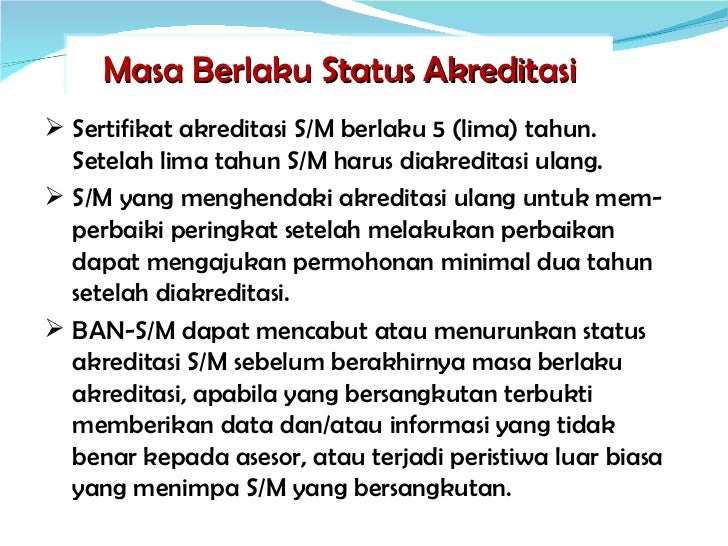 Akreditasi Sekolah Madrasah