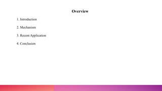 Overview
1. Introduction
2. Mechanism
3. Recent Application
4. Conclusion
 