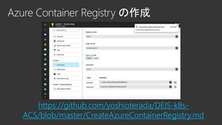https://github.com/yoshioterada/DEIS-k8s-
ACS/blob/master/CreateAzureContainerRegistry.md
 
