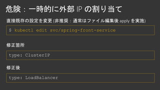 $ kubectl edit svc/spring-front-service
 