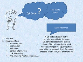 Exploiting Quick Response Codes | PPT