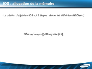 iOS : allocation de la mémoire


La création d’objet dans iOS suit 2 étapes : alloc et init (défini dans NSObject)




                    NSArray *array = [[NSArray alloc] init];
 