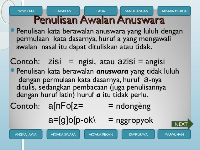 Contoh Aksara Latin Lan Aksara Jawa - Simak Gambar Berikut