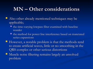 ECG Filtering Techniques And Methodologies | PPT