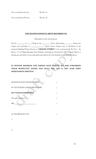 My flat draft agreement | PDF