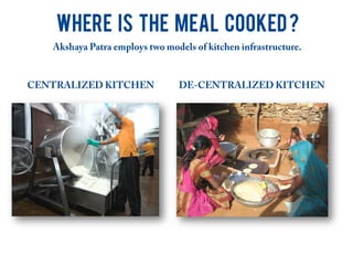 WHERE Is THE MEAL COOKED?
 