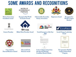 Some AWARDS And RECOGNITIONS
 