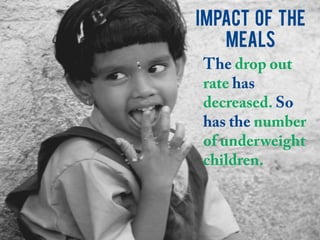 Impact of the
meals
 