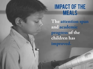 Impact of the
meals
 