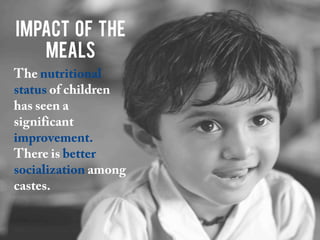 Impact of the
meals
 