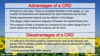 STATISTICAL METHODS AND TECHNIQUES FOR AGRONOMIC RESEARCH | PPTX