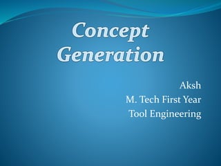 Aksh
M. Tech First Year
Tool Engineering
 