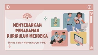 Menyebarkan
Menyebarkan
pemahaman
pemahaman
kurikulum merdeka
kurikulum merdeka
A
k
siNya
t
a
(Prima Sekar Widyaningrum, S.Pd.)
 