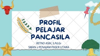 PROFIL
PELAJAR
PANCASILA
RETNO ASIH, S.Pd.Gr
SMAN 2 PENAJAM PASER UTARA
 